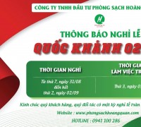 THÔNG BÁO NGHỈ LỄ QUỐC KHÁNH 2/9/2024